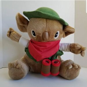 Crayola Crayon Koala Bear Explorer Scout Elf Plush Toy Binoculars Hat 2005